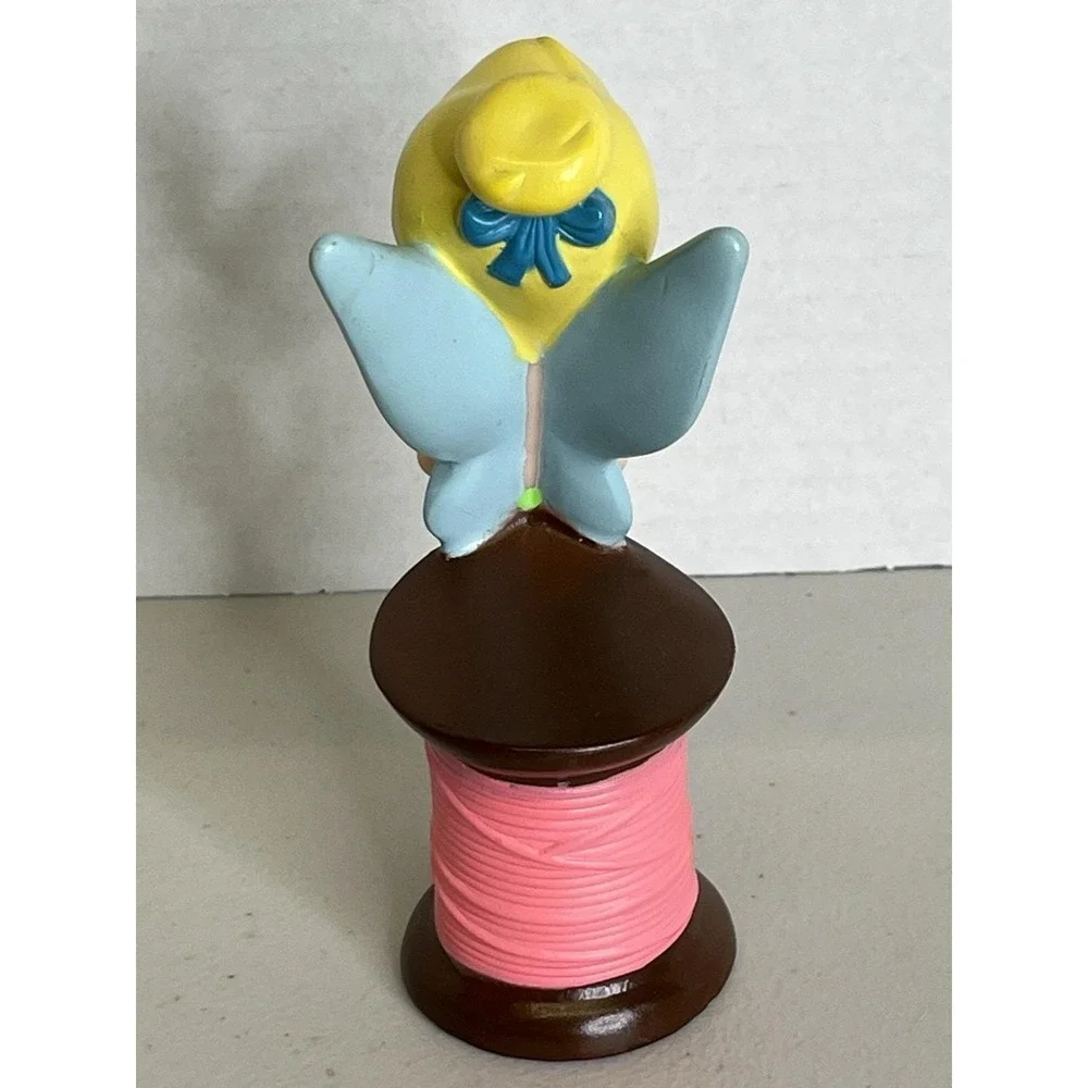 Disney‎ Parks Exclusive Bath  Toy Tinkerbell On Spool of Thread Figure 5